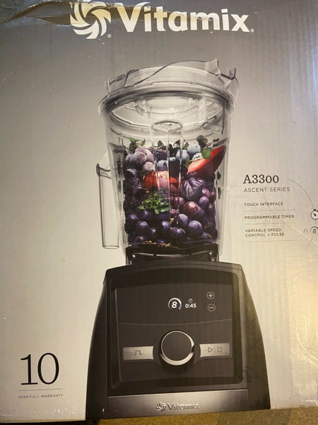 NEW Vitamix A3300 Ascent Smart Blender 64oz Black Diamond, Touch