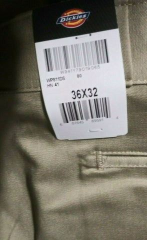 (2) NEW Mens Dickies Desert Sand Skinny Fit Twill Work Pants 36x32 NWT-Mega Mart Warehouse-Ultimate Unclaimed Freight Buyer and Seller Specialists