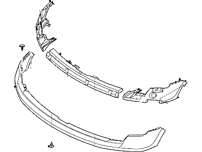NEW FORD 2009-2014 DL3Z-17D957-BCP COVER BUMPER ASSEMBLY FRONT