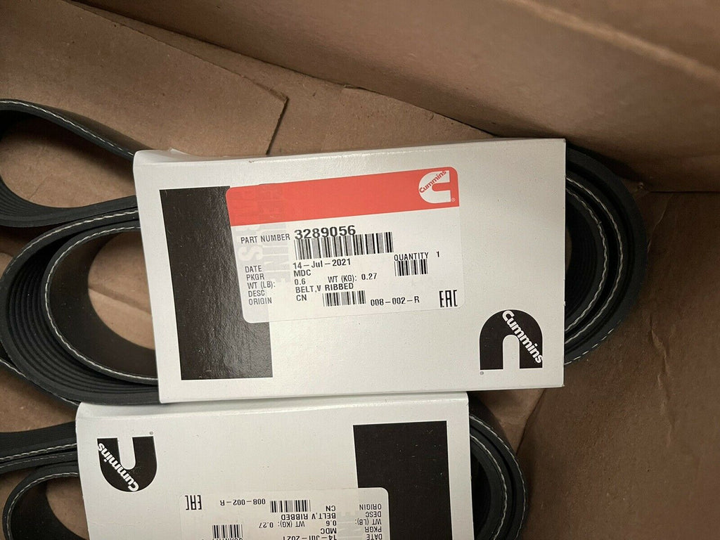 GENUINE OEM CUMMINS V RIBBED BELT 3289056 **FREE SHIPPING** | Mega ...