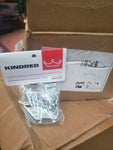 (6 PC CASE / 8 PER PKG) Kindred KCLIP8 Sink Mounting Clips, Stainless Steel