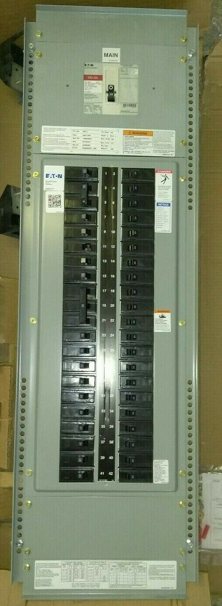 4 BOXES NEW EATON PANELBOARD INTERIOR WITH BREAKER 42-51 CIRCUIT PO...