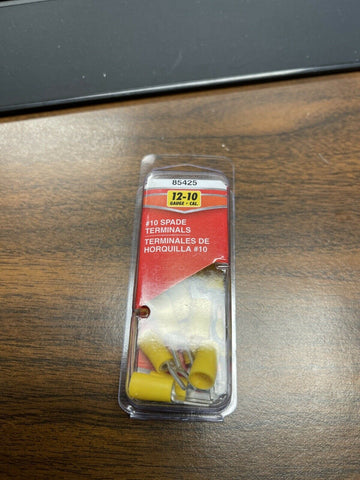 (2 PC LOT) GENUINE DORMAN #10 Spade Terminals 85425