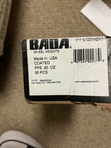 BADA WHEEL WEIGHTS PFE025SU, 0.25 OZ, 50 PCS, FREE SHIPPING!!!-Mega Mart Warehouse-Ultimate Unclaimed Freight Buyer and Seller Specialists