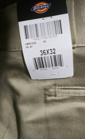 (2) NEW Mens Dickies Desert Sand Skinny Fit Twill Work Pants 36x32 NWT-Mega Mart Warehouse-Ultimate Unclaimed Freight Buyer and Seller Specialists