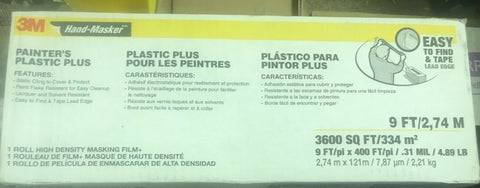 Lacquer Resistant Non-Adhesive Premium108-in x 400-ft Treated Masking Film-Mega Mart Warehouse-Ultimate Unclaimed Freight Buyer and Seller Specialists
