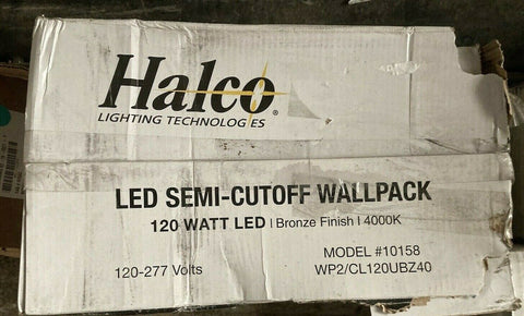NEW HALCO 10158 LED SEMI-CUTOFF WALLPACK BRONZE FINISH-Mega Mart Warehouse