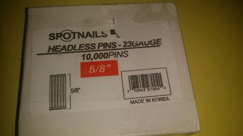 Spotnails 23010 5/8" Micro Headless Pins 23 Gauge 20,000 Count 2 boxes-Mega Mart Warehouse-Ultimate Unclaimed Freight Buyer and Seller Specialists