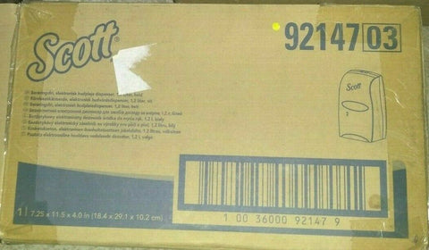 (1) NEW KIMBERLY-CLARK SCOTT ELECTRONIC WHITE SOAP DISPENSER-92147-Mega Mart Warehouse-Ultimate Unclaimed Freight Buyer and Seller Specialists