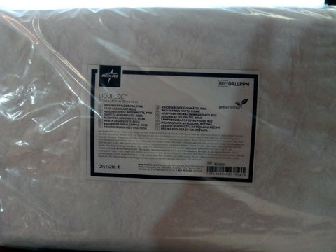 1/ Medline Liqui-Loc absorbent floor pad, 28" x 56" pink/white-Mega Mart Warehouse-Ultimate Unclaimed Freight Buyer and Seller Specialists