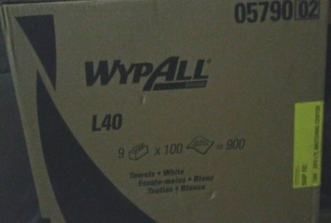 (1 CASE OF 9 BOXES) NEW Wypall Dry Wipe, White, Pop Up Box, Double 05790-Mega Mart Warehouse