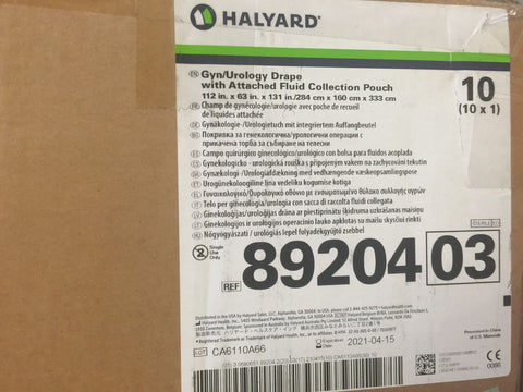 89204 Halyard Health, LLC GYN/ Urology Drape, Attached Fluid Collection Pouch,-Mega Mart Warehouse-Ultimate Unclaimed Freight Buyer and Seller Specialists