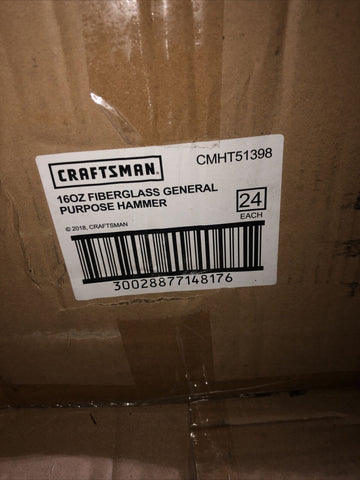 4- Craftsman Fiberglass General Purpose Hammer 16 Oz Overmold Grip CMHT51398 NEW-Mega Mart Warehouse-Ultimate Unclaimed Freight Buyer and Seller Specialists