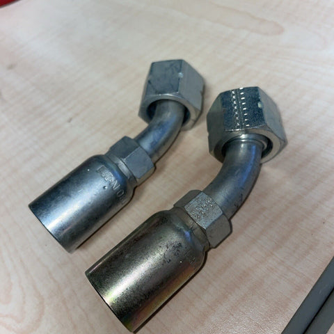 (2) 08U-L70 | FFX45-08-10 | 5/8"  Female 45 Degree Fitting for 1/2" Hydraulic Ho