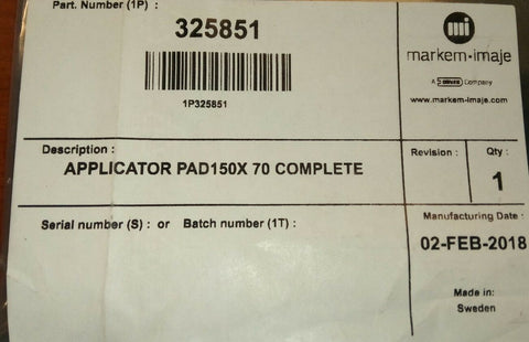 MARKEM-IMAJE APPLICATOR 150X 70 COMPLETE 325851-Mega Mart Warehouse-Ultimate Unclaimed Freight Buyer and Seller Specialists