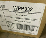 NEW Pass & Seymour WPB332 All Weather Gray 3 Hole 3/4" Outlet Boxes (5 PC BOX)-Mega Mart Warehouse