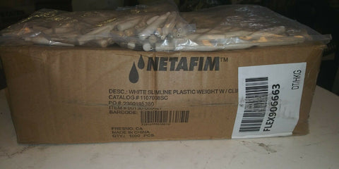 (1000) NEW NETAFIM Slimline EZ Close Weights for Hanging Basket Assemblies-Mega Mart Warehouse