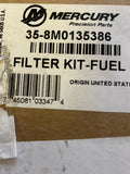 BRAND  NEW Mercury Marine / Mercruiser New OEM Filter Kit-Fuel, 8M0135386