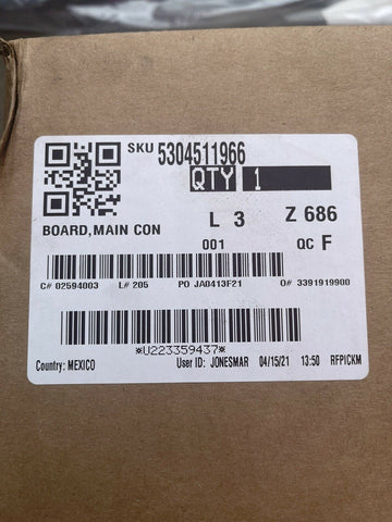 GENUINE Frigidaire 5304511966 Electric Washer Main Control - Black-Mega Mart Warehouse