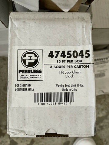 Peerless Chain #16 Black Jack Chain Kit 15', 4745045 (3 BOXES PER CASE)-Mega Mart Warehouse