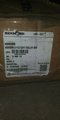 (1) NEW REXNORD FLANGED CARTRIDGE BLOCKS REX SPHERICAL ROLLER BEARINGS KBR2300-Mega Mart Warehouse