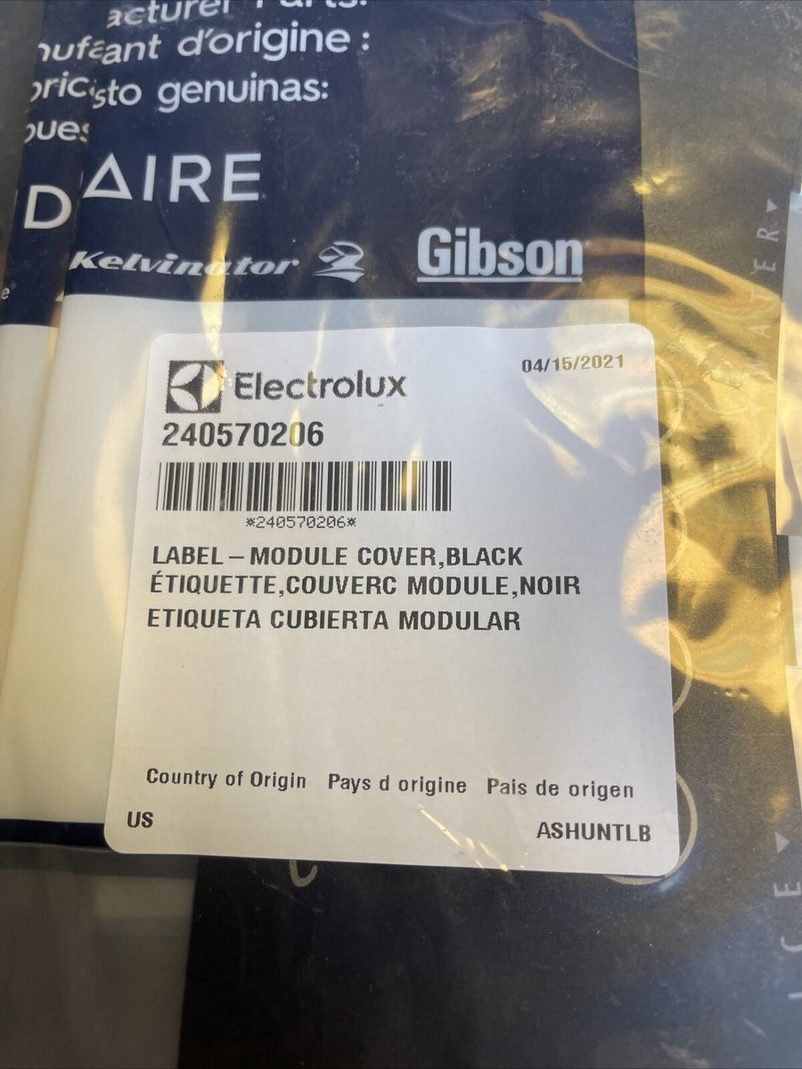 Pannello Porta Frigorifero Frigidaire Nero Ricambio Originale OEM - Numero 240570206