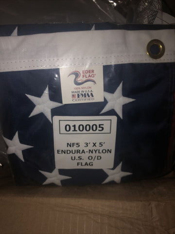 Eder US Flag 3' x 5' Nylon Aluminum Flag Pole Kit New - Open Box-Mega Mart Warehouse-Ultimate Unclaimed Freight Buyer and Seller Specialists