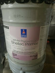 SHERWIN WILLIAMS WHITE PIGMENTED SHELLAC PRIMER FULL/SPOT INTERIOR, WHITE, 5 GAL-Mega Mart Warehouse-Ultimate Unclaimed Freight Buyer and Seller Specialists