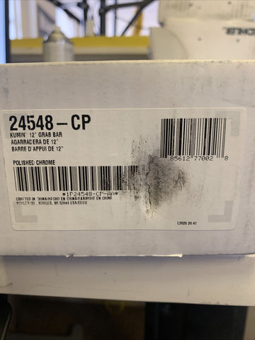 NEW Kohler K-24548-CP Kumin 12" Grab Bar, Polished Chrome