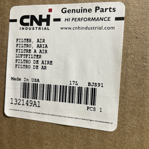 NEW GENUINE CASE AIR FILTER 132149A1