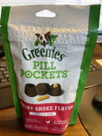 (1 BOX 6) Greenies Pill Pockets Soft Dog Treats, Hickory Smoke, Tablet, 7.9 Oz.-Mega Mart Warehouse-Ultimate Unclaimed Freight Buyer and Seller Specialists