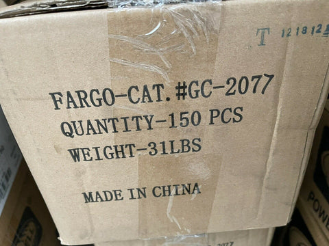 HUBBELL FARGO CAT # GC-2077 (150 PC CASE)-Mega Mart Warehouse