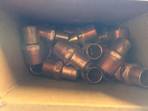 High Quality ELKHART MALE STREET ADAPTERS (25) O.D. 5/8" X 1/2" 1/2" NOMINAL-Mega Mart Warehouse-Ultimate Unclaimed Freight Buyer and Seller Specialists