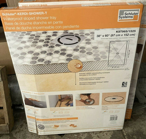 NEW SCHLUTER KERDI-SHOWER-TRAY 38" X 60" OFF CENTER KST965/1525-Mega Mart Warehouse