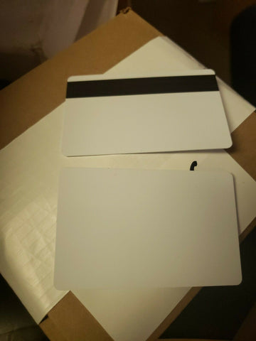 500 Black White HiCo Mag PVC Cards, CR80 .30 mil, Magnetic Stripe USA Shipping-Mega Mart Warehouse-Ultimate Unclaimed Freight Buyer and Seller Specialists