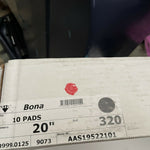 (10 PC CASE) BONA 20 INCH BETWEEN COAT CONDITIONING PAD AAS19522101 320 GRIT