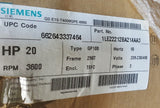 SIEMENS MOTOR GENERAL PURPOSE GP100 Ghisa, 2 Palo FS 256T 20HP