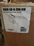 Middle Atlantic VWM-SD-8-36K-BW 8 SP. Low Profile Wall Rack, Solid Top, Black-Mega Mart Warehouse-Ultimate Unclaimed Freight Buyer and Seller Specialists