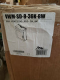 Middle Atlantic VWM-SD-8-36K-BW 8 SP. Low Profile Wall Rack, Solid Top, Black-Mega Mart Warehouse-Ultimate Unclaimed Freight Buyer and Seller Specialists