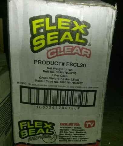 (1 CASE OF 6) Flex Seal Spray Rubber Sealant Coating, 14-oz FSCL20-Mega Mart Warehouse-Ultimate Unclaimed Freight Buyer and Seller Specialists