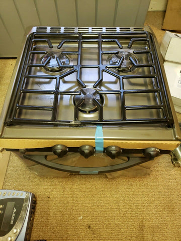 Suburban 17" Gas RV Range with Conventional Burners Porcelain SS, Spark Ignition-Mega Mart Warehouse-Ultimate Unclaimed Freight Buyer and Seller Specialists