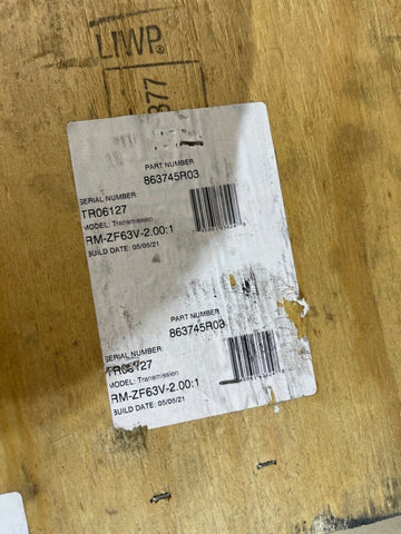Mercury-Mercruiser GENUINE OEM 863745R03 Reman ZF/Hurth 630V Transmission