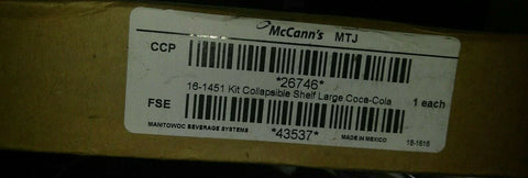 McCann's "Space Saver" 4.4 Gal Water Booster Shelf 16-1451 Kit Collapsible Shelf-Mega Mart Warehouse-Ultimate Unclaimed Freight Buyer and Seller Specialists
