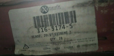 NEW GENUINE OEM Exmark 60" Deck Blades-Mower Extreme 20.50" 116-5174-S-Mega Mart Warehouse-Ultimate Unclaimed Freight Buyer and Seller Specialists