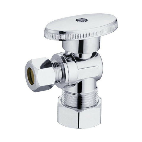 2 Mainline MLQTCR19CX Multi-Turn Angle Stop 1/2" x 3/8" Chrome Plated Lead Free-Mega Mart Warehouse-Ultimate Unclaimed Freight Buyer and Seller Specialists