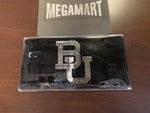 BRAND NEW BAYLOR BEARS SILVER TEAM LOGO BLACK CAR ACCESSORY LICENSE PLATE