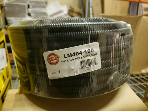 POWER PRODUCTS LM404-100 POLY SPLIT LOOM 1/4"X 100'-Mega Mart Warehouse-Ultimate Unclaimed Freight Buyer and Seller Specialists