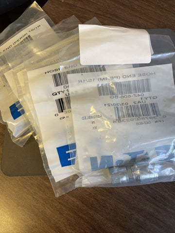 (5) NEW EATON 04Z-606-BG CRIMP HOSE FITTING