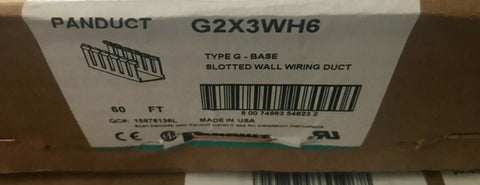 PANDUIT G2X3WH6 / G2X3WH6 120' FOOT-Mega Mart Warehouse-Ultimate Unclaimed Freight Buyer and Seller Specialists