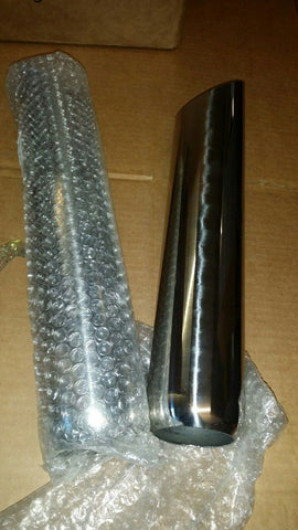 2 1/4" STAINLESS STEEL ANGLE CUT EXHAUST TIPS-2 PCS-Mega Mart Warehouse-Ultimate Unclaimed Freight Buyer and Seller Specialists